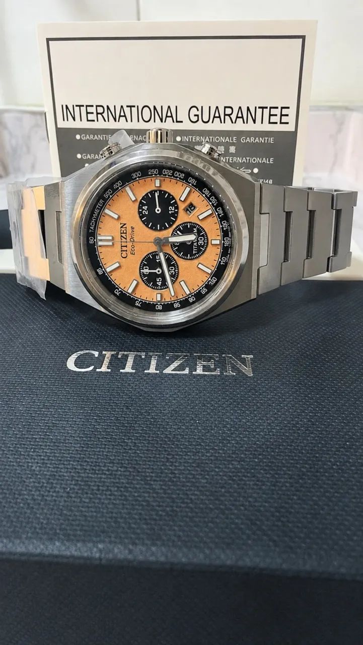 Citizen Zenshin Salmão Chrono completo zero - Foto 2