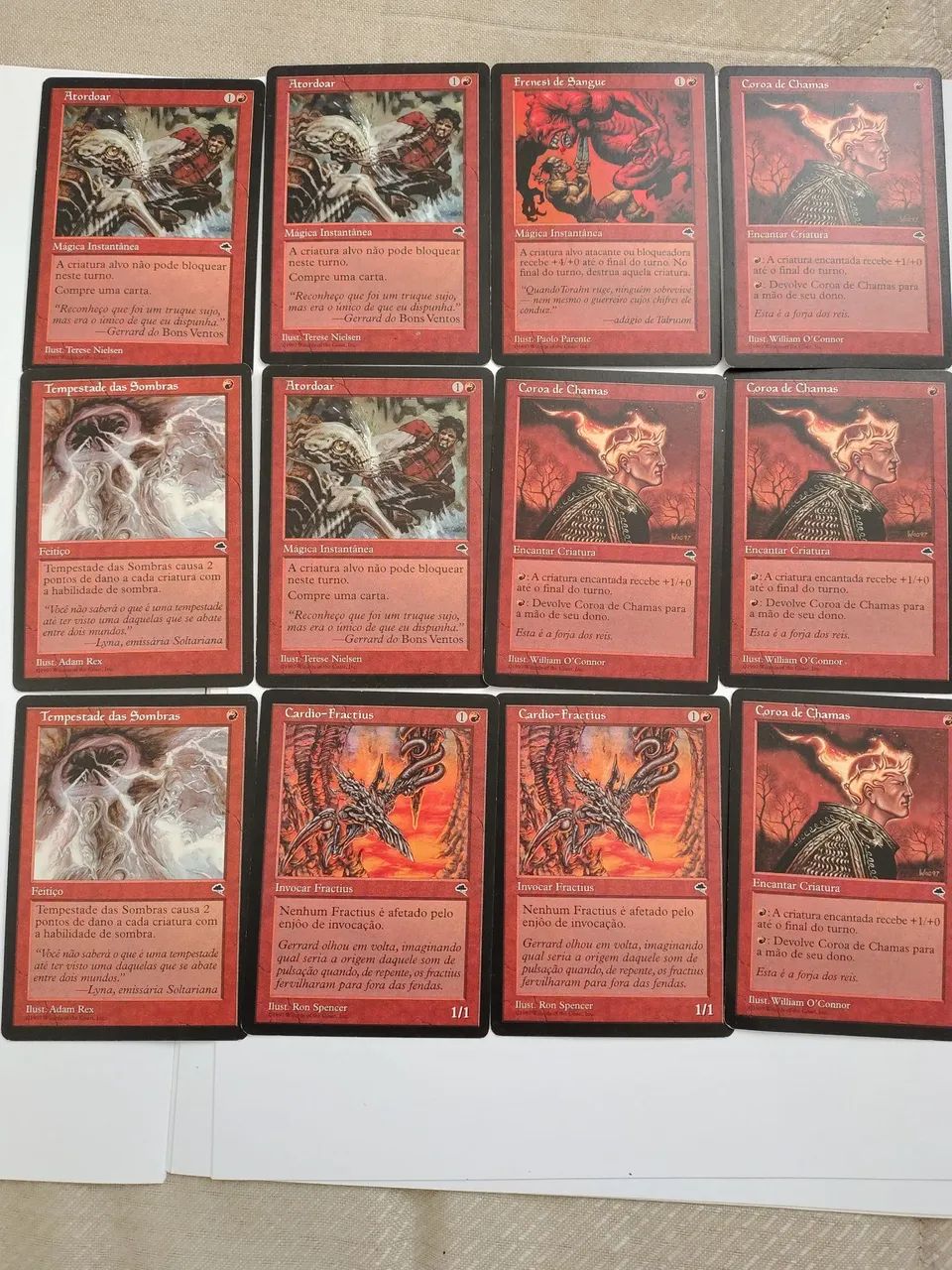 Lote de cartas antigas Magic gathering (MTG) base Deck Goblinsns