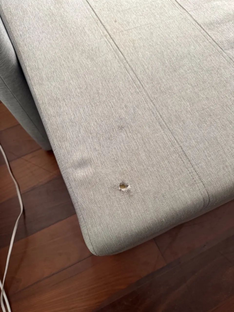 Sofá Cama Retrátil e Reclinável 1,80x1,0m em Linho Cinza - Foto 4