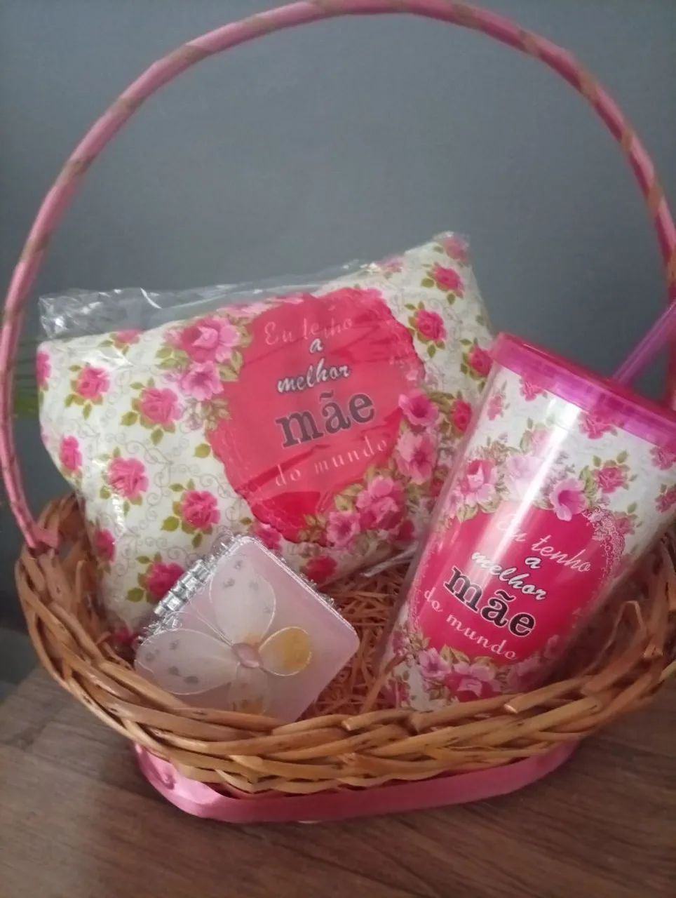 Cesta para presentear mãe 