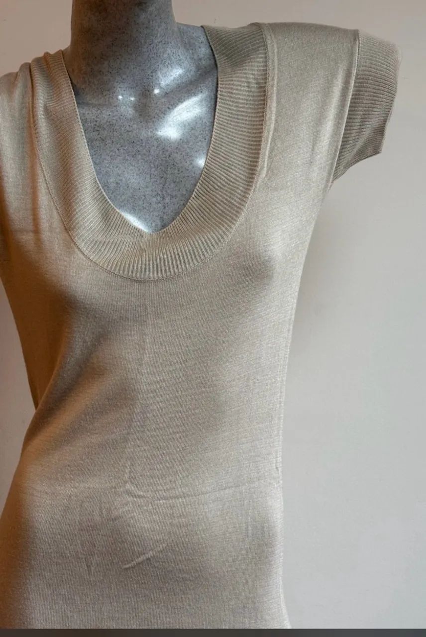 vestido le lis blanc modal bege p - Foto 4