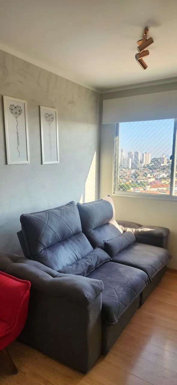 Sofá Retrátil e Reclinável 3 Lugares - Impecável - Foto 3