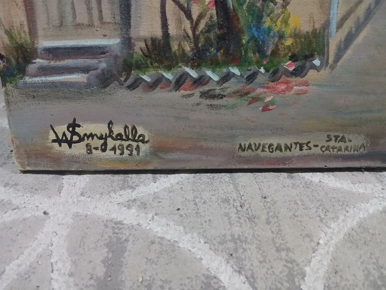 Óleo sobre tela Walter smykalla  - Foto 2