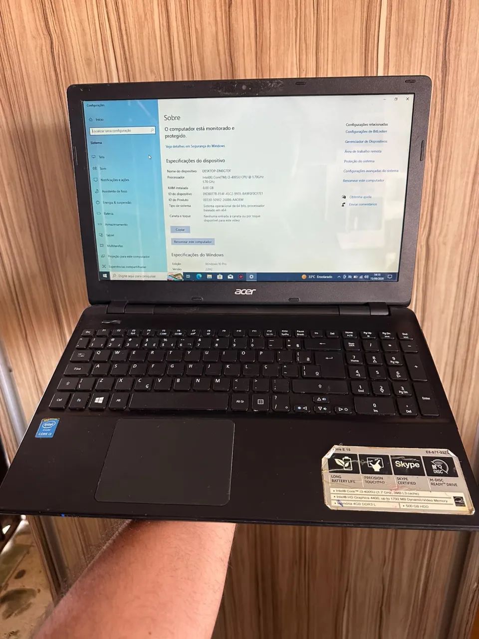 Notebook Acer i3 4a - Foto 2