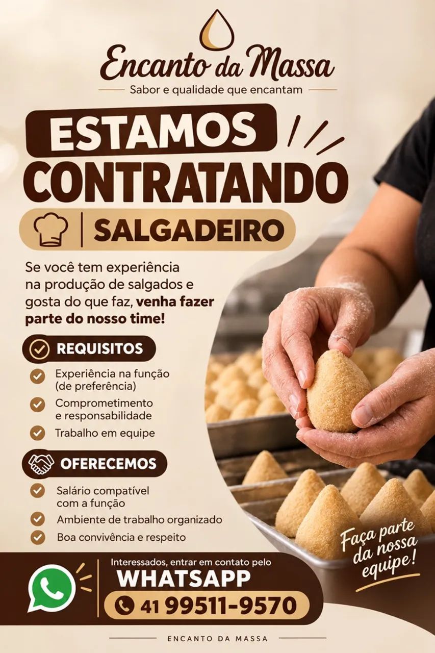 Vaga para salgadeiro 