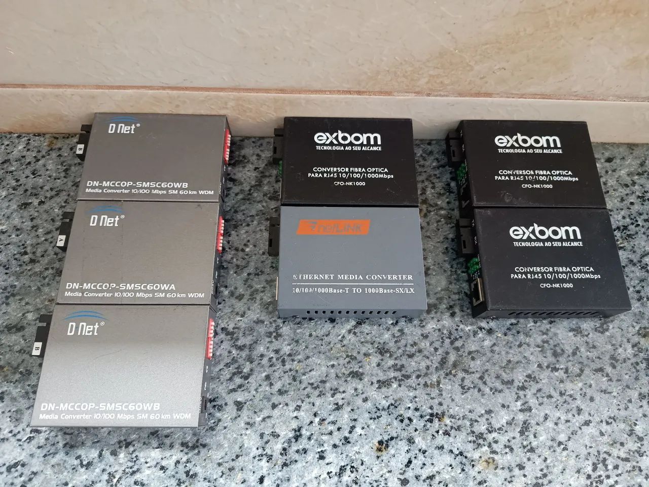 Vendo lote de Conversores De Mídia Fibra Óptica, todos funcionando. Leia.