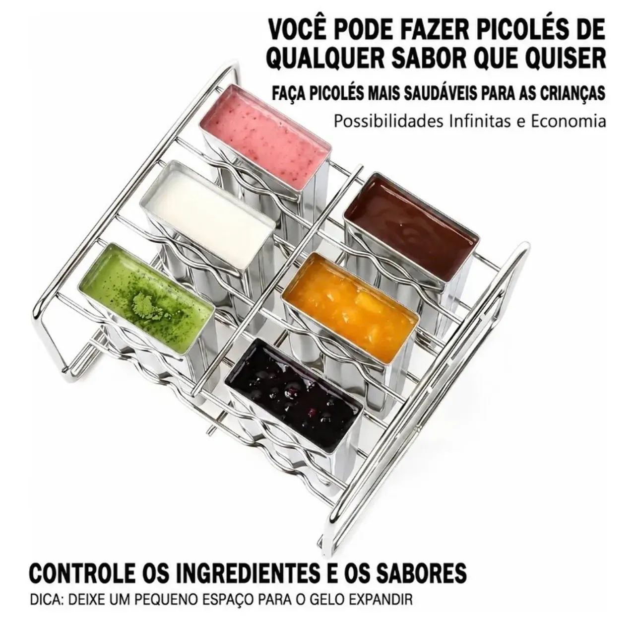Forma de sorvete Picolé Aço Inoxidável  - Foto 3