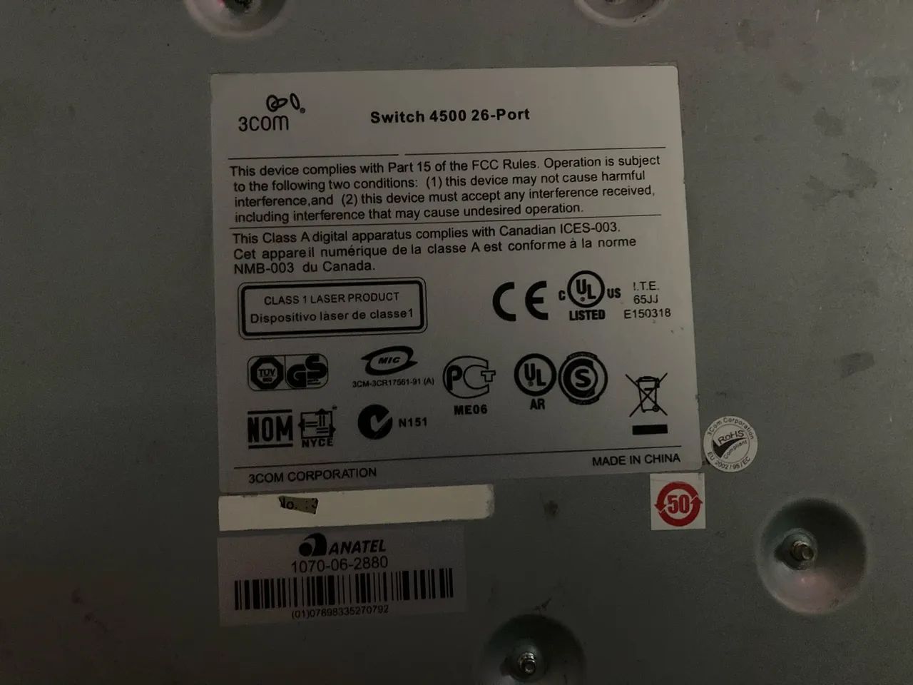 Switch 3COM 4500 3CR17561-91 - Foto 3
