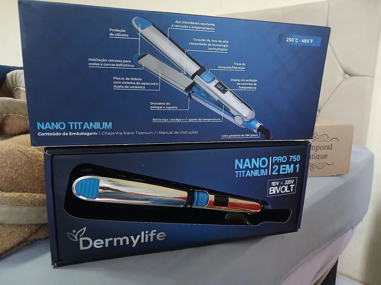 PRANCHA NANO TITANIUM PRO 750 2 EM 1 BIVOLT - Foto 4