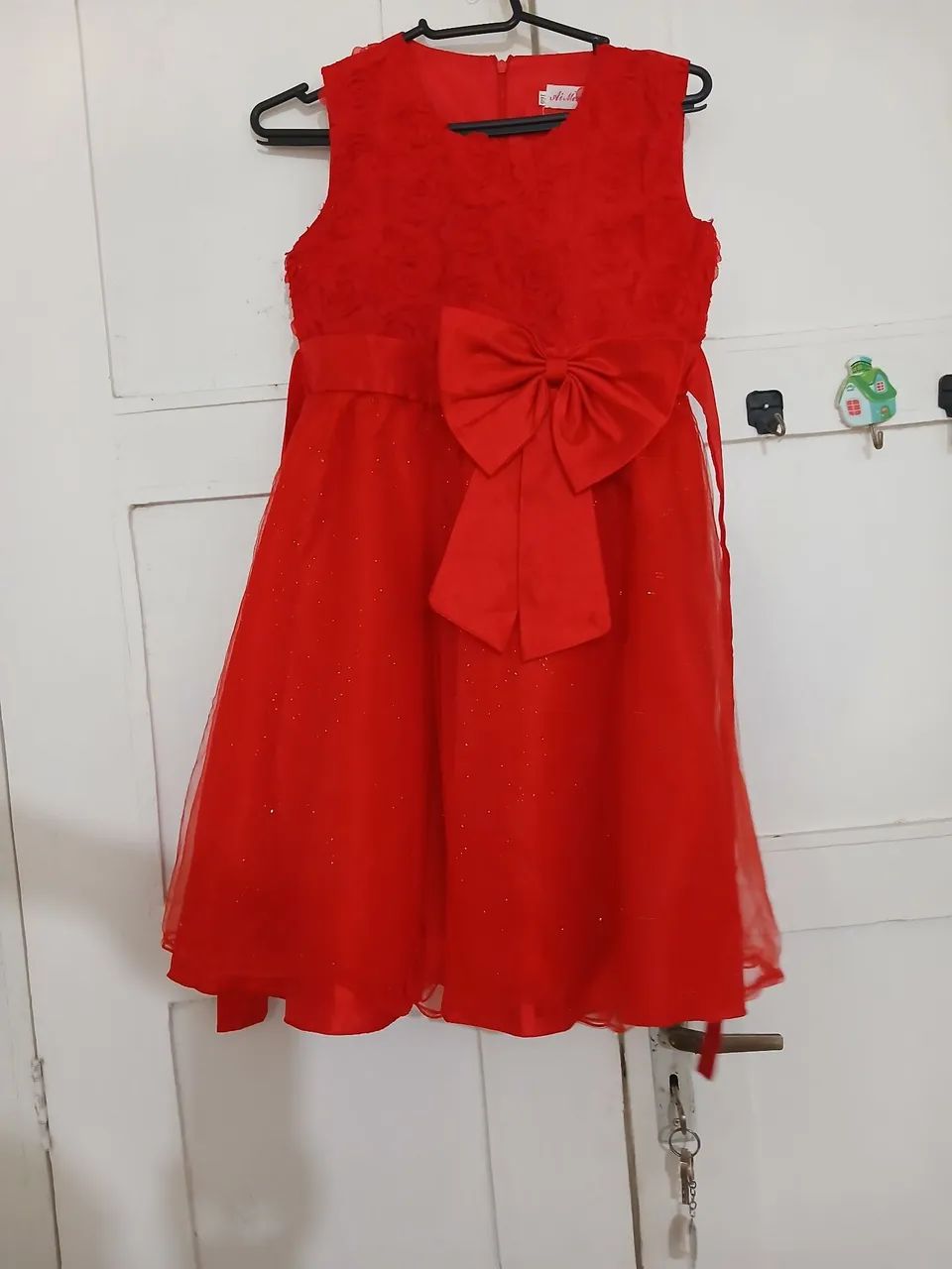 Vestido infantil usado pouquíssimas vezes, excelente estado de conservação  - Foto 4