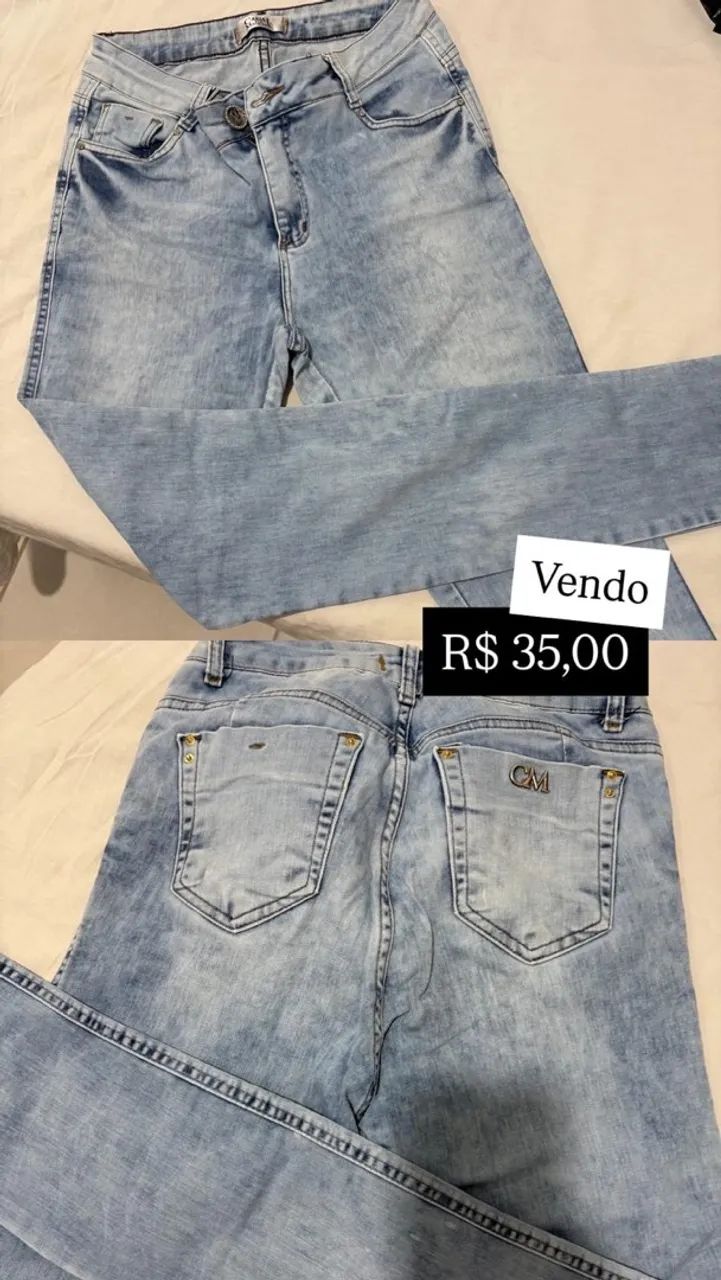 Calça jeans clara