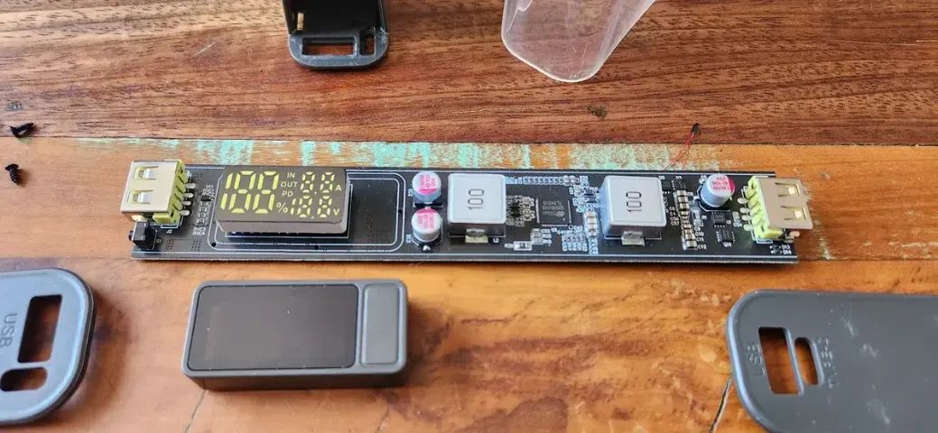 Carcaça e circuito de power bank 21700 (x4) - PD100w - Foto 3