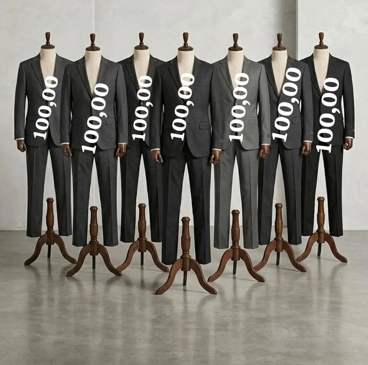 Vendo terno+calça+ gravatas seminovos 