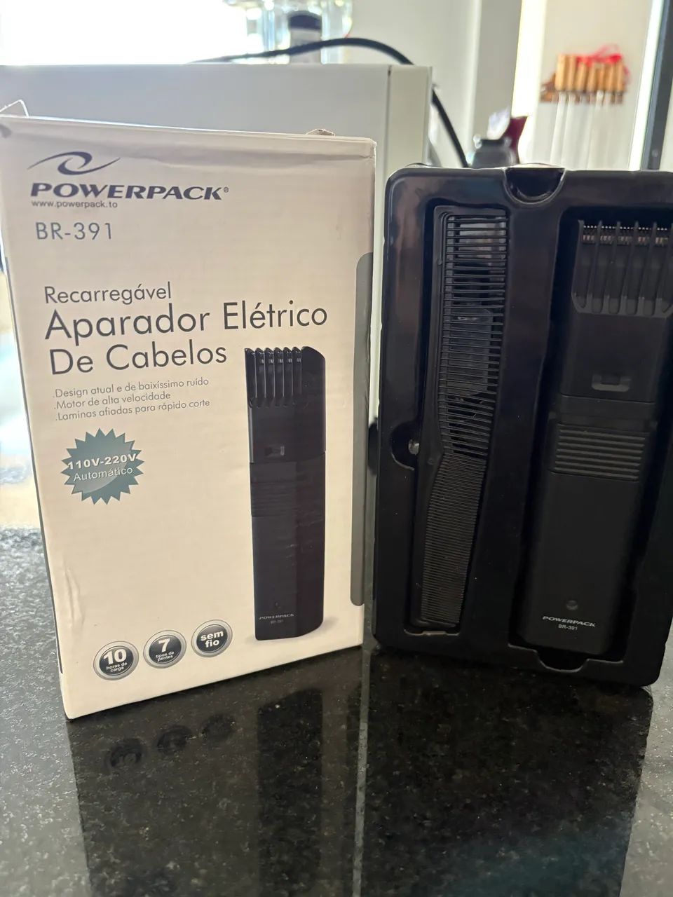 Aparador de Cabelo e Barba Powerpack BR-391  - Foto 3