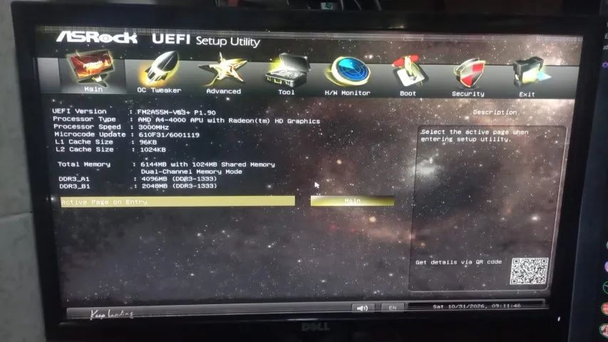 Kit de placa mãe FM2 com A4 4000 e 4GB ddr3 - Foto 2