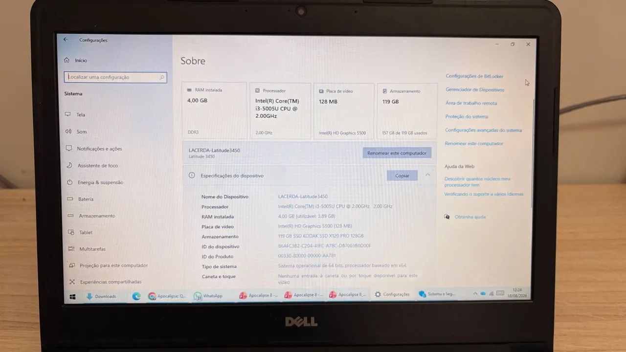 Notebook Dell Latitude 3450 i3 SSD - Foto 3