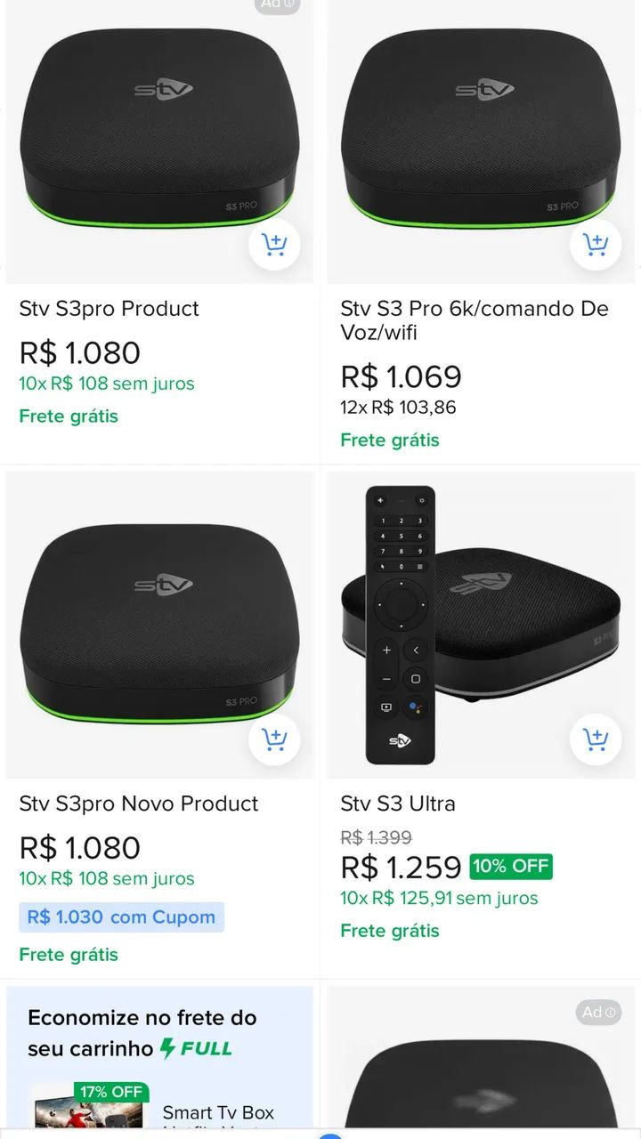 STV S3 PRO CAIXA INTELIGENTE TV B O X
