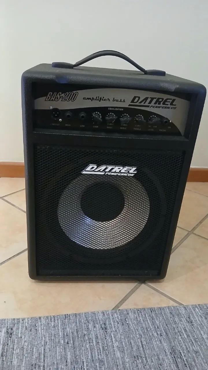  Cubo Amplificador Contrabaixo Datrel Bass 200 200w 12 Polegadas Cor Preto - Foto 3