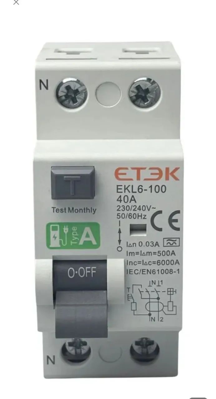 Interruptor Dr 2p 40a Etek - Foto 2