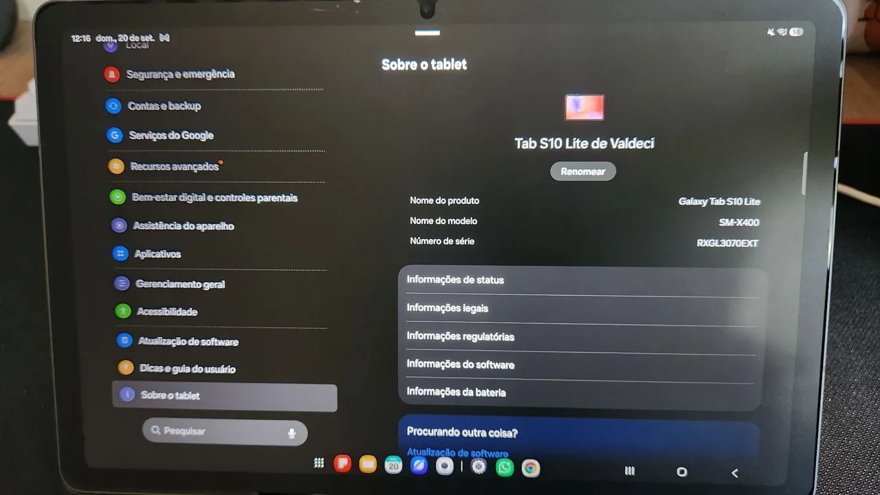 Tablet Samsung S10 Lite + Brinde - Foto 2