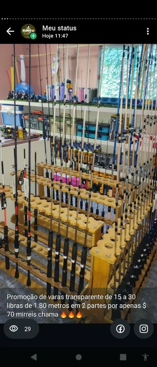 Promoção de varas de pesca de vários modelos e tamanhos  - Foto 3