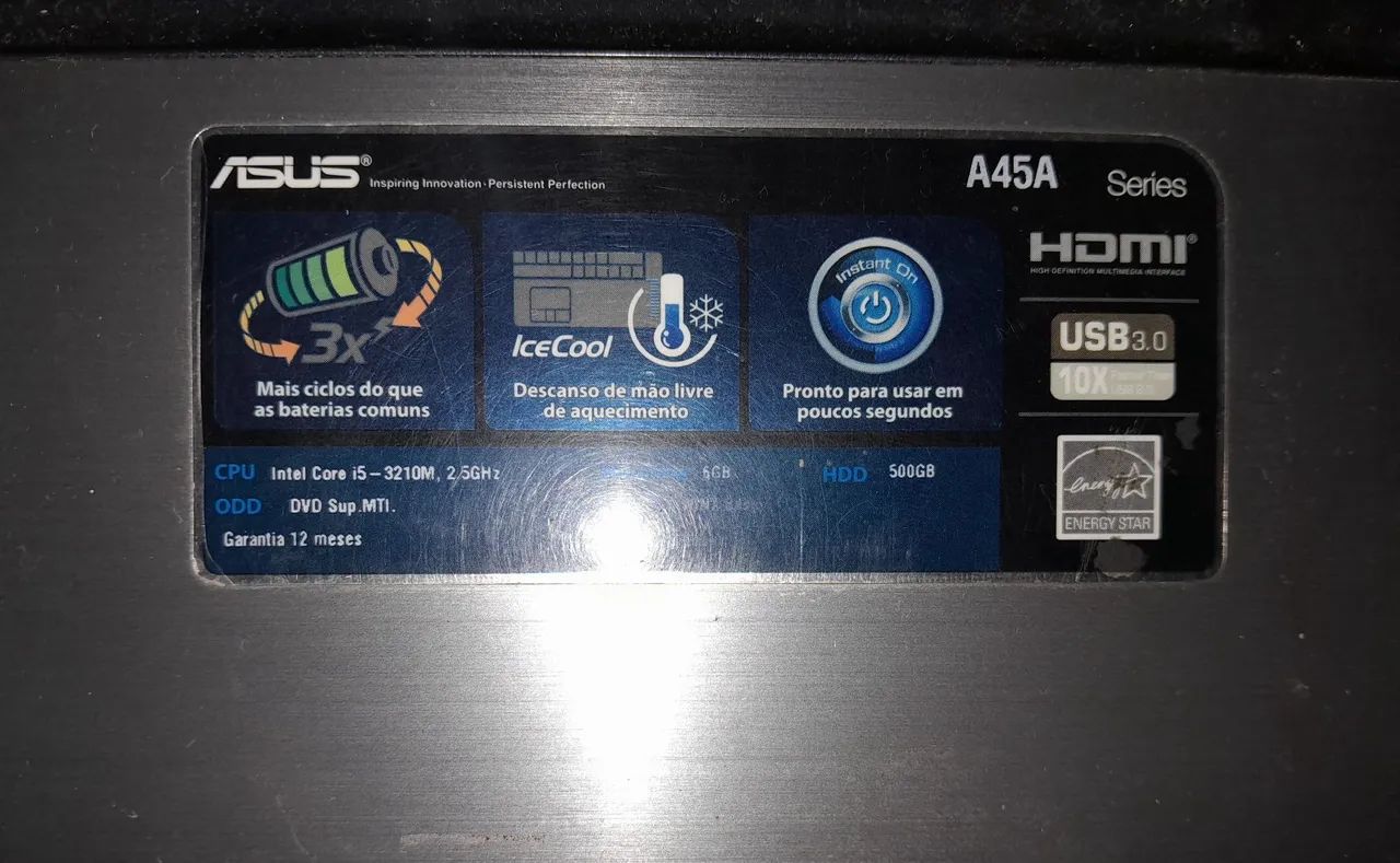 ASUS A45A NOTEBOOK - Foto 3