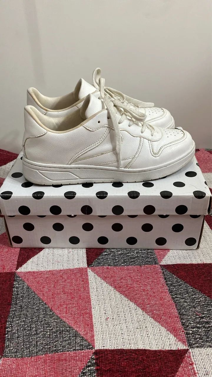 Tênis branco molekinha - Foto 2