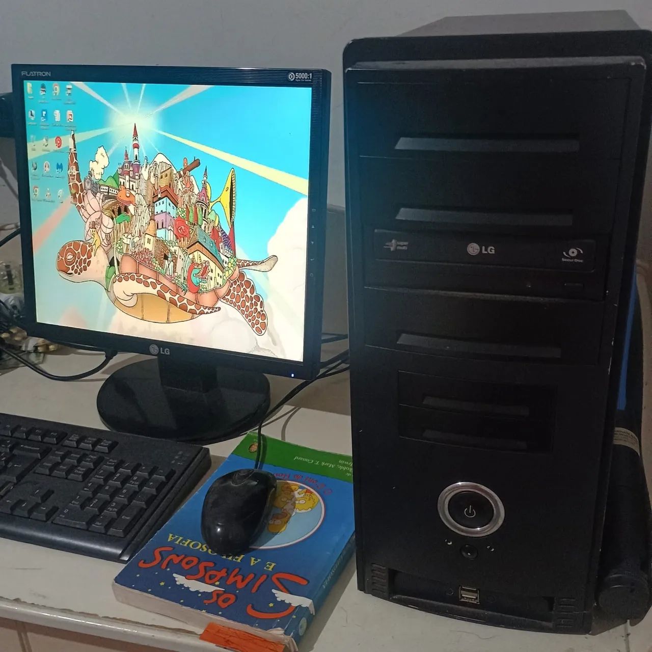 PC Completo com Monitor + Teclado + Mouse - Funcionando - Foto 4
