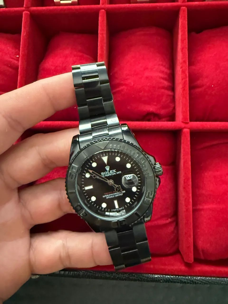 Relógio Rolex na cor preta 