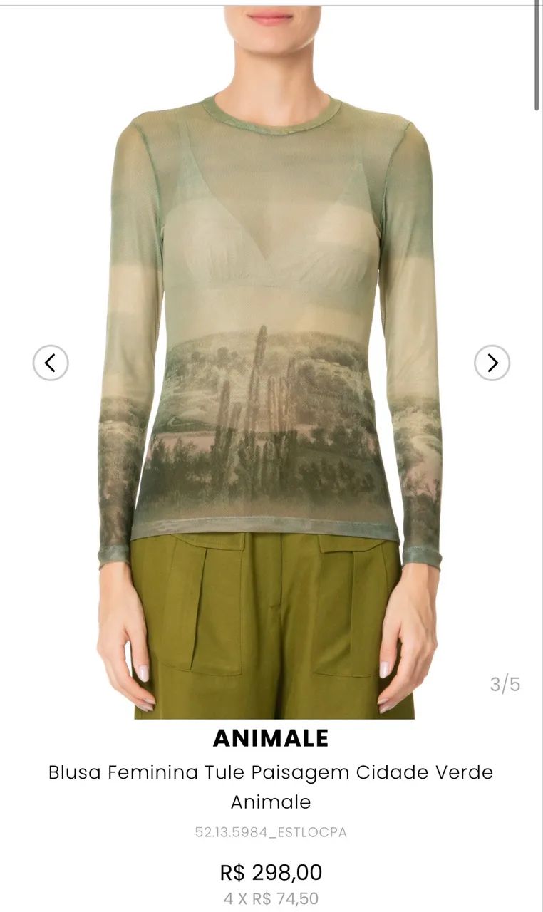 Blusa tule ANIMALE P - Foto 2