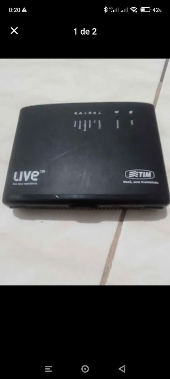Roteador e Repetidor live Tim