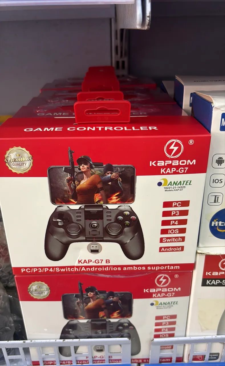 Controle gamepad bluetooth Pc/Ps3/Ps4/Ios/Android  -novo na caixa!!