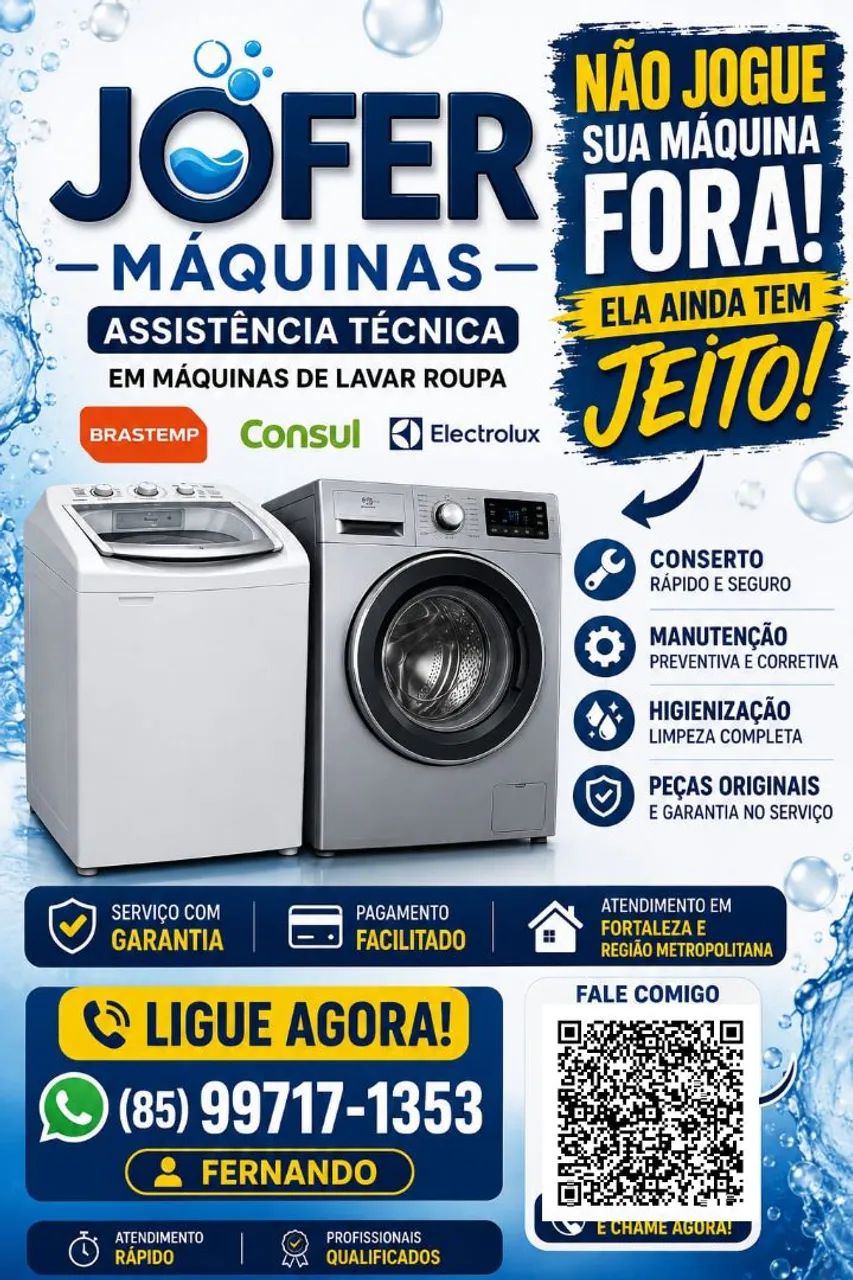 SUA MÁQUINA DE LAVAR TEM JEITO 