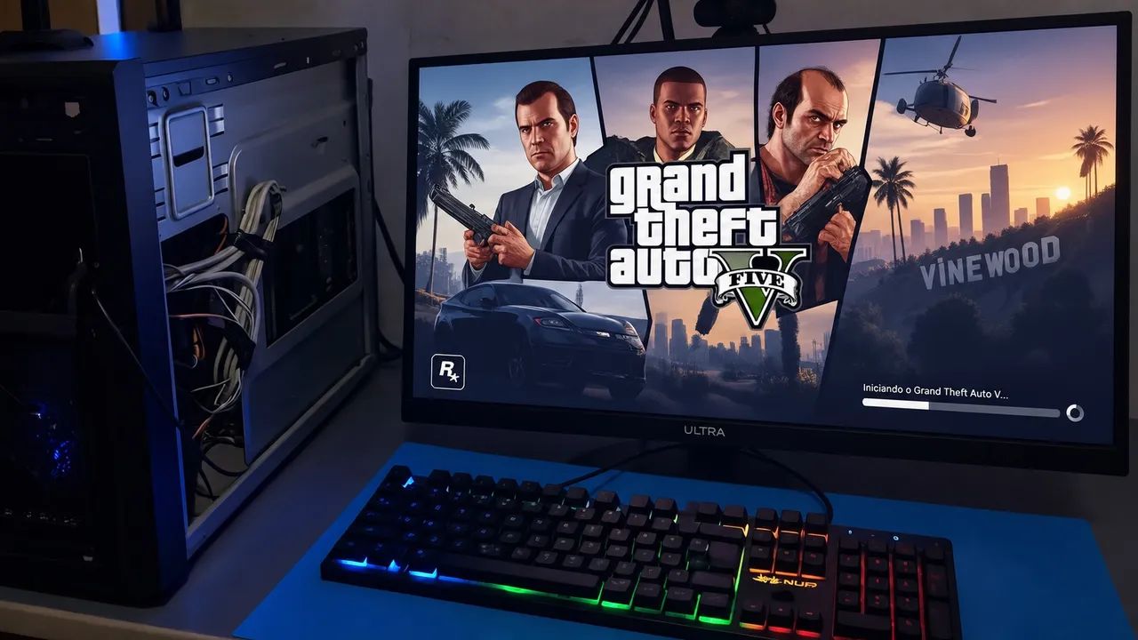 PC Gamer Simples e Potente - Intel Core i3 | RX 580 8GB | 8GB RAM - Foto 4
