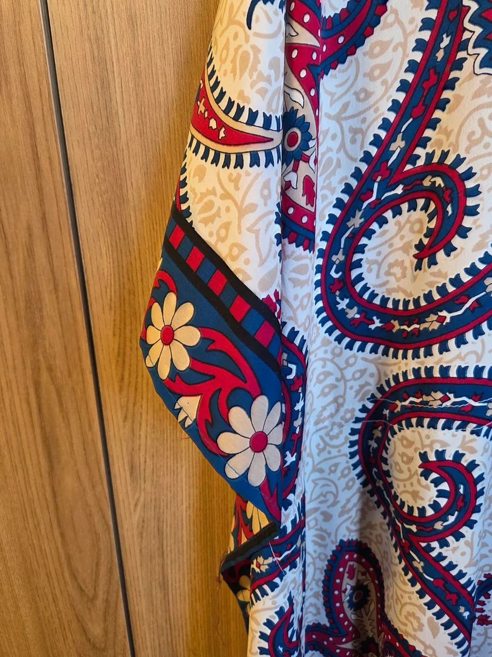  saída de praia/kaftan longo, com estampa - Foto 5