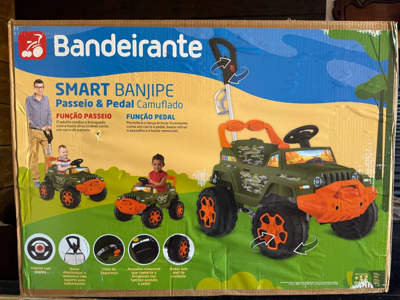 Carrinho jipe de passeio infantil