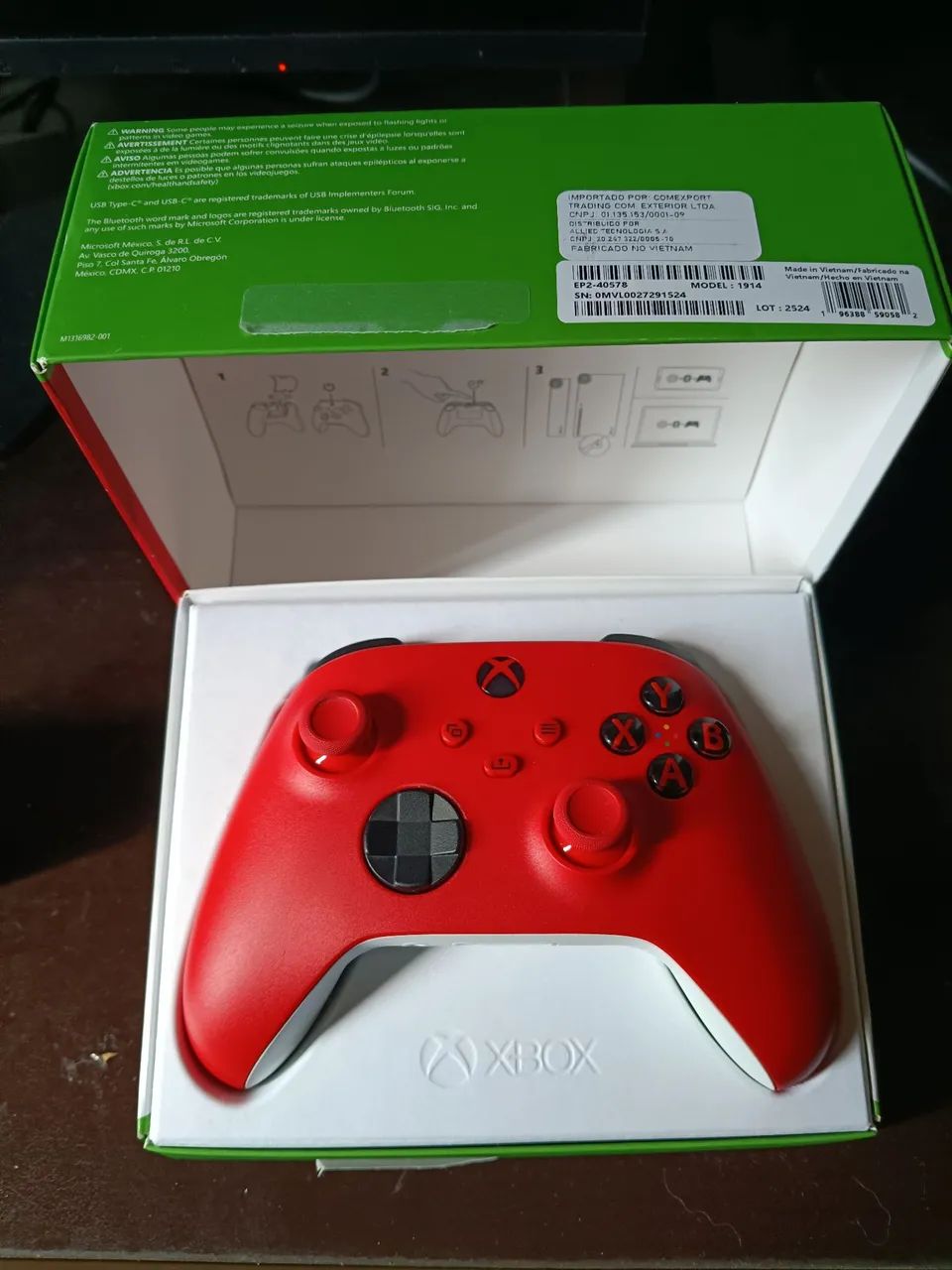 Controle Xbox séries x/e one e Pc pulse red - Foto 3
