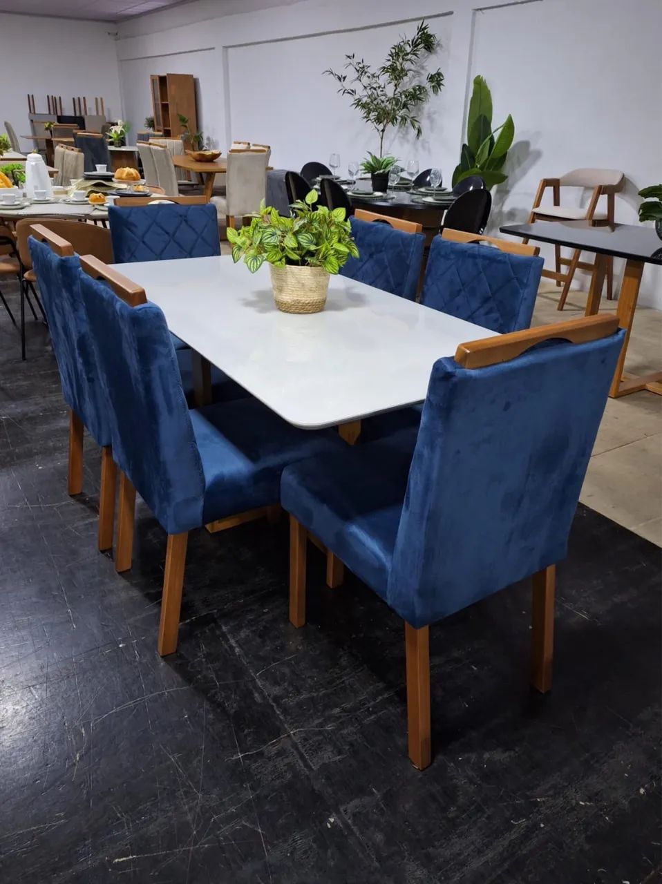 Conjunto mesa de jantar com 6 Cadeiras - MEDIDAS 160x90 - Foto 2