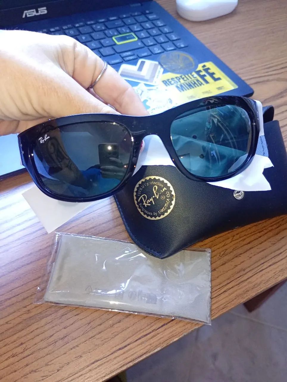 ÓCULOS RAYBAN ORIGINAL NOVO - Foto 4