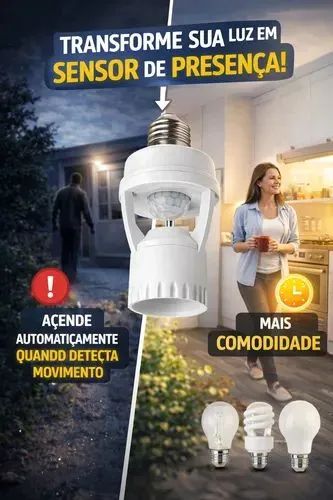 SENSOR DE MOVIMENTO PARA LÂMPADA - Foto 4