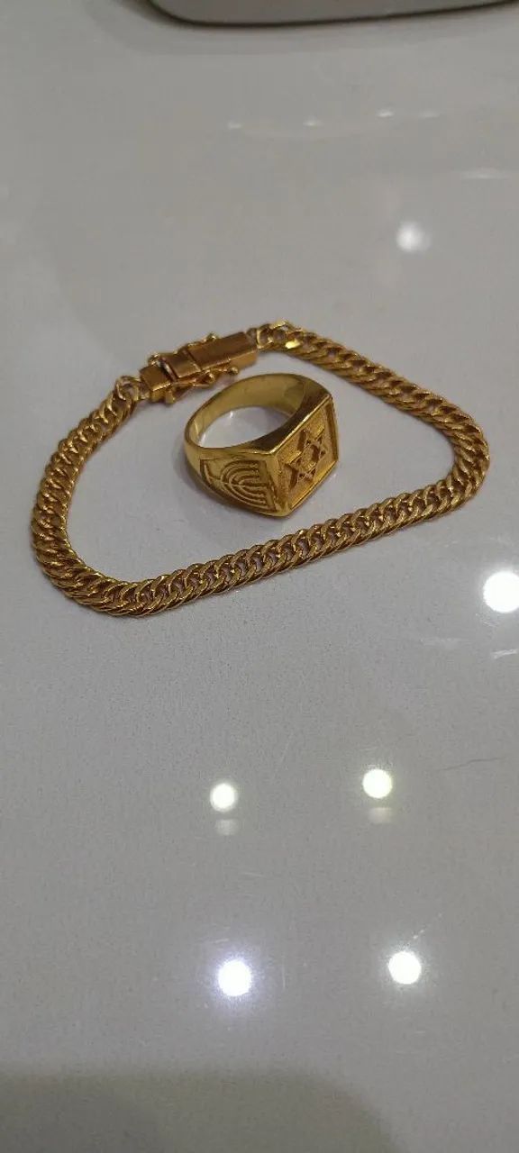 Conjunto de semi jóias, 15 peças, muito top! - Foto 4
