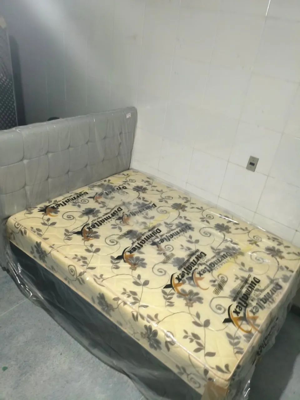 Cama Casal Box Alta PILOW| com 6cm de espuma