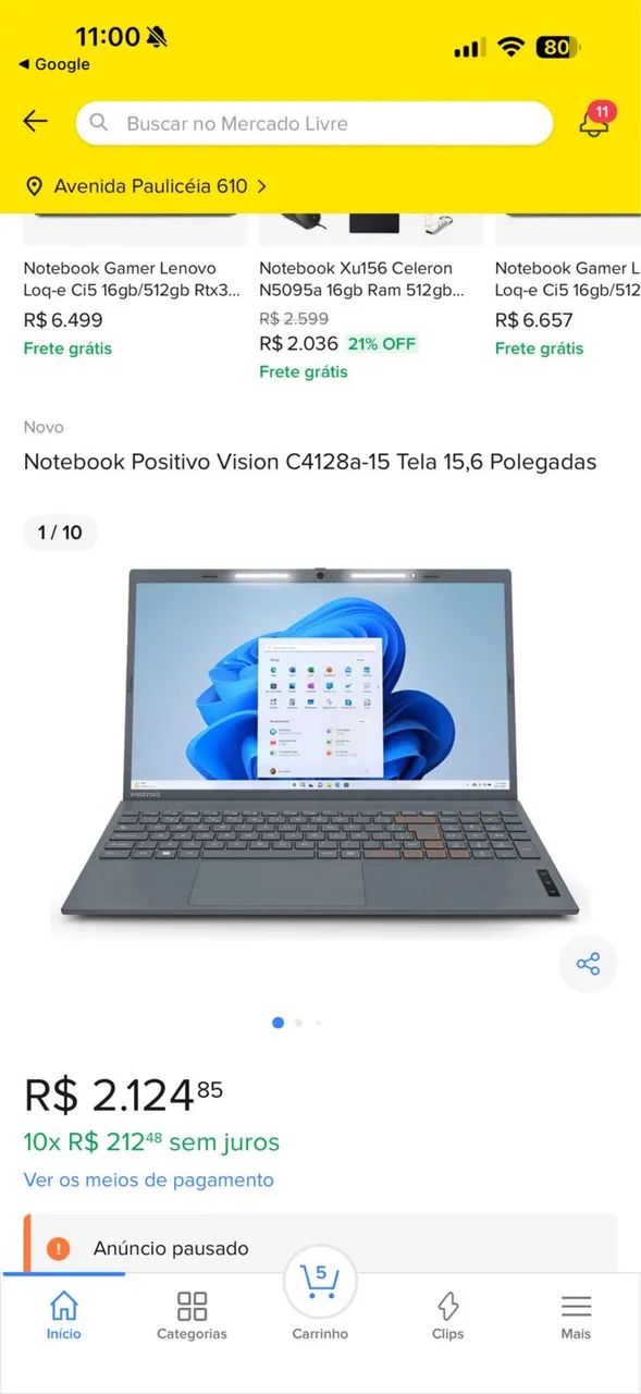 NOOTBOOK POSITIVO - Foto 3