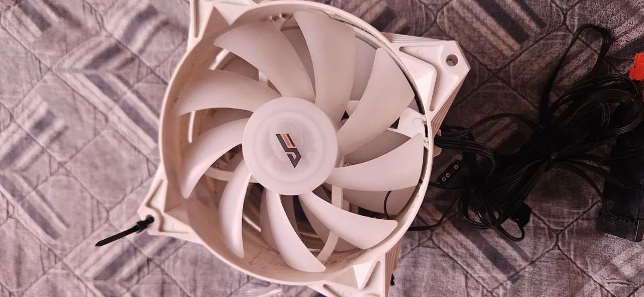 Kit 4 Fans darkFlash C6 ARGB 120mm Branco - Daisy Chain