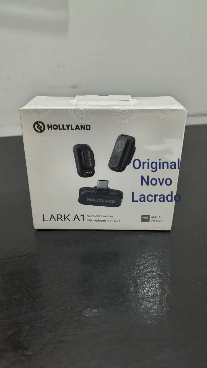 Microfone de lapela Hollyland a1 mini duo.
