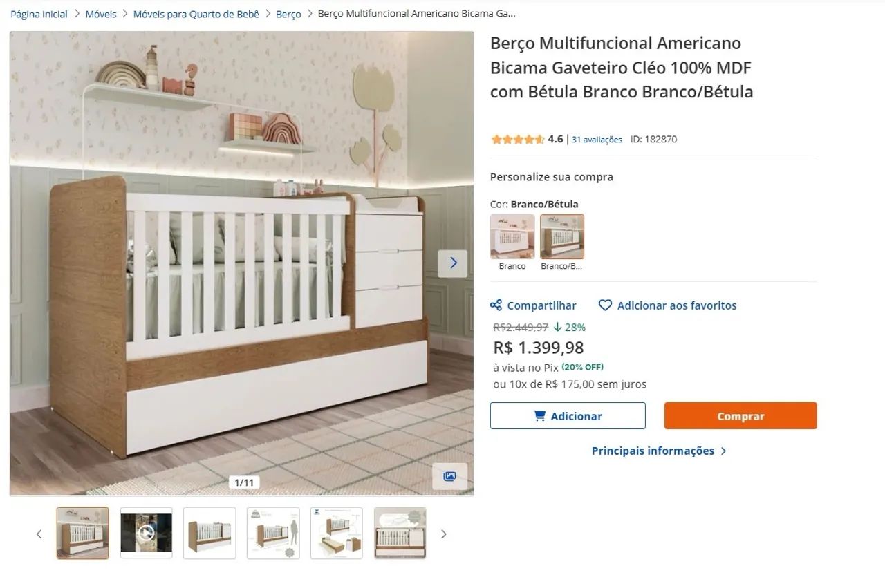 Berço multifuncional  - Foto 3