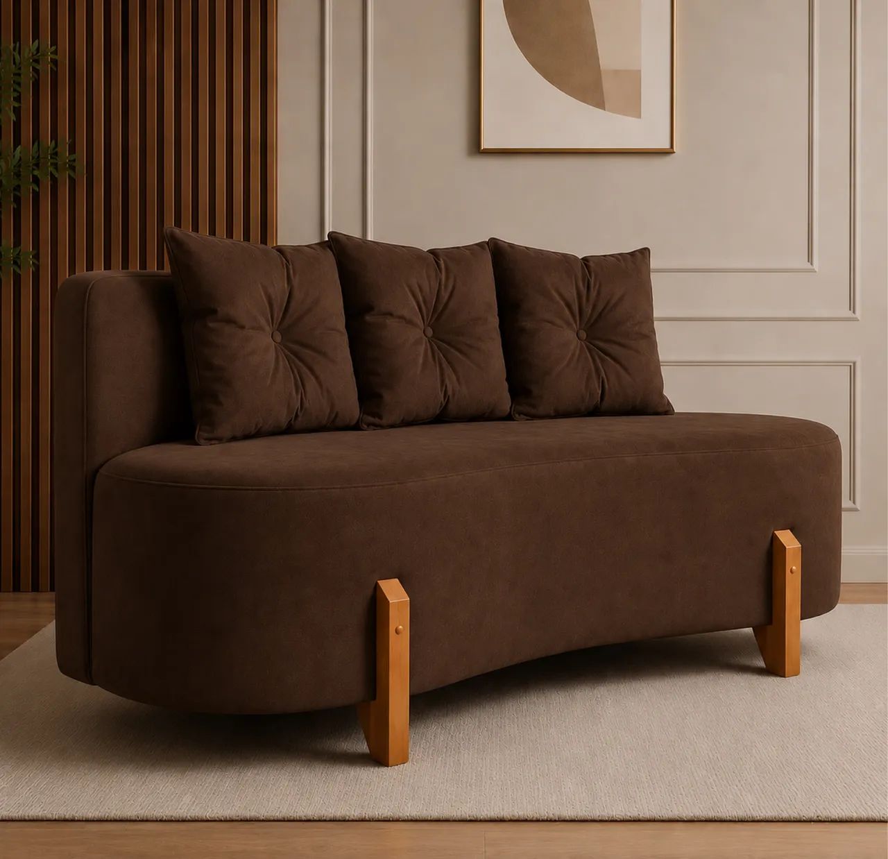 Sofá Orgânico Estofado - Design Moderno e Exclusivo - Foto 2
