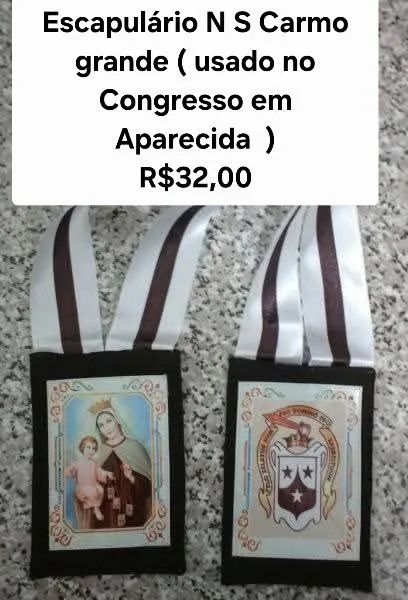 Escapularios de Nossa Senhora do Carmo - Grande - Foto 3