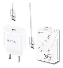 Carregador Celular Usb-c 33w Turbo HREBOS