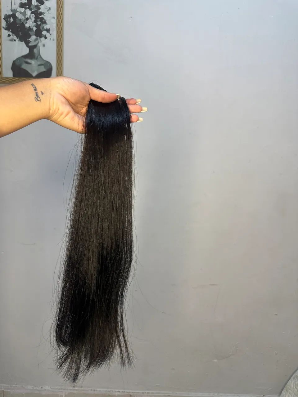 Mega hair humano 55cm 400  - Foto 5